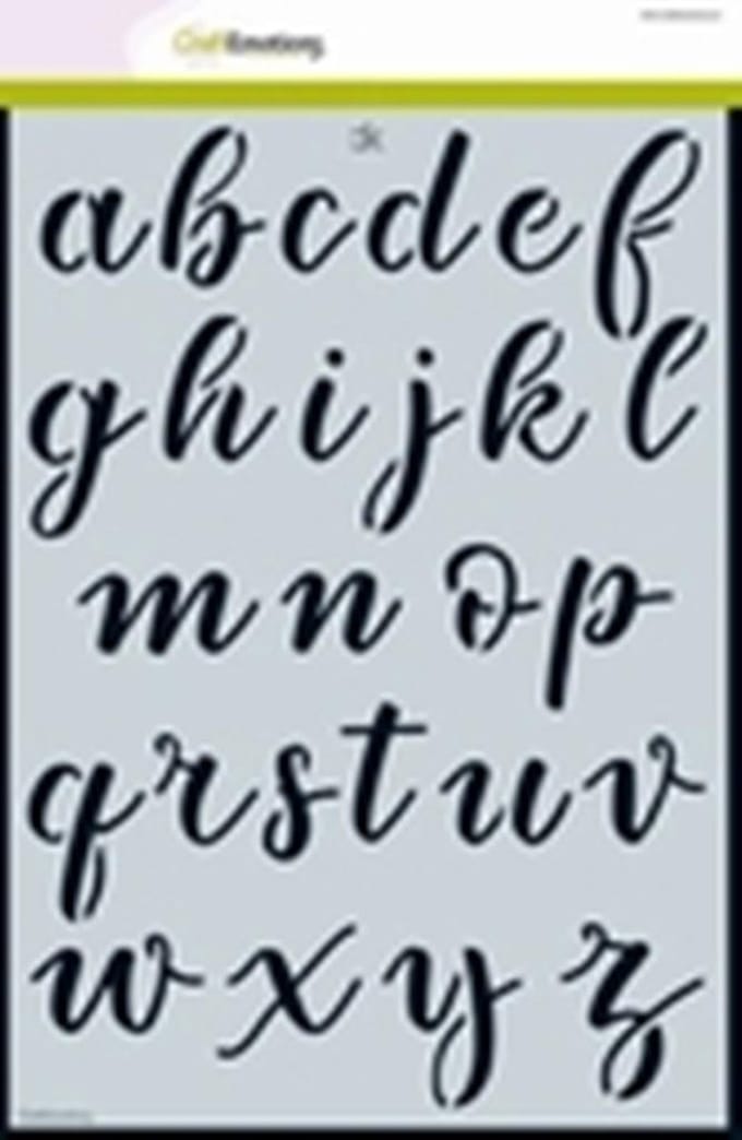Stencil alfabet CK handlettering A4