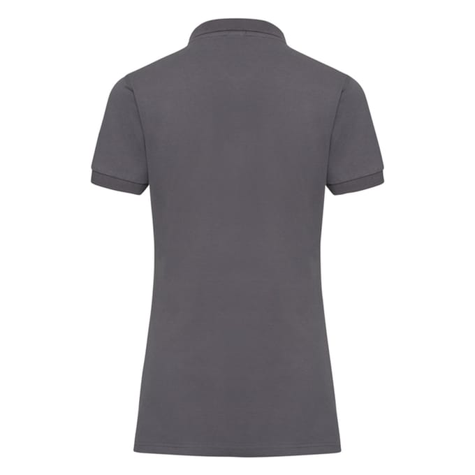 Russell Dames/Dames Stretch Fitted Poloshirt (Convoy Grijs Effen)