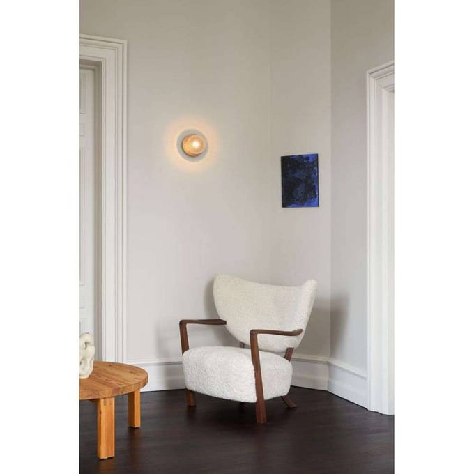 Nuura Aps Nuura wandlamp Liila 1 Medium, brons/helder, IP44, G9