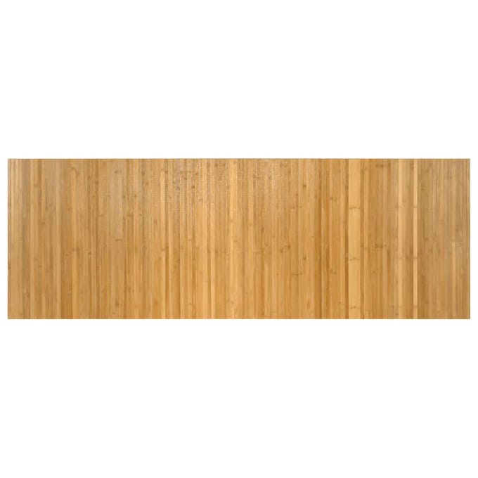 vidaXL - Vloerkleed - rechthoekig - 70x200 - cm - bamboe - naturel