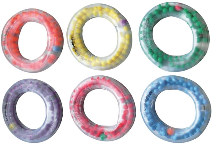 Spordas Grab-N-Rings set - kleurrijke speelringen voor kinderen.