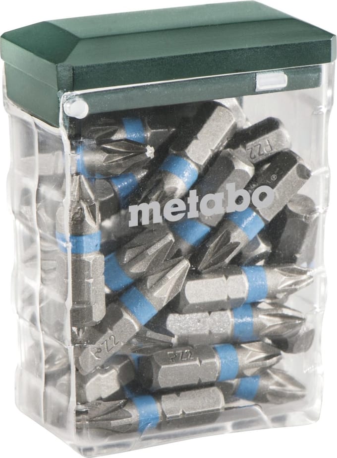Bit-assortiment maat PZ2 L.25mm S2 staal kleurgecodeerd in doosje...