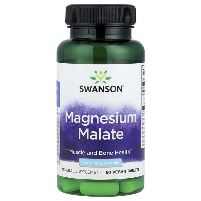 Magnesiummalaat, 1.000 mg, Vegan Tabletten 60 Tabletten