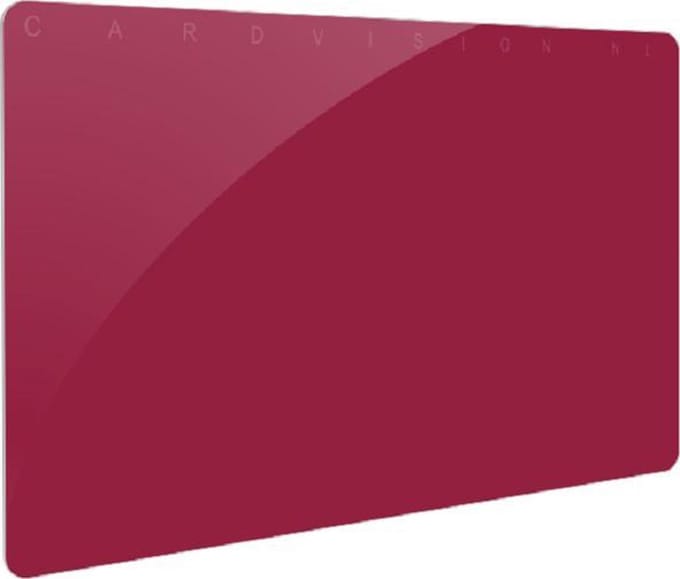 Gekleurde PVC kaart - Bordeaux