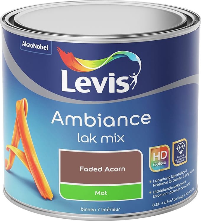 Levis - Ambiance Lak Mat Mix - Faded Acorn - Mengverf - 0,5 L