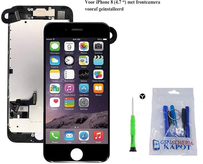LCD Scherm Geschikt voor iPhone 8 – Premium – Zwart
