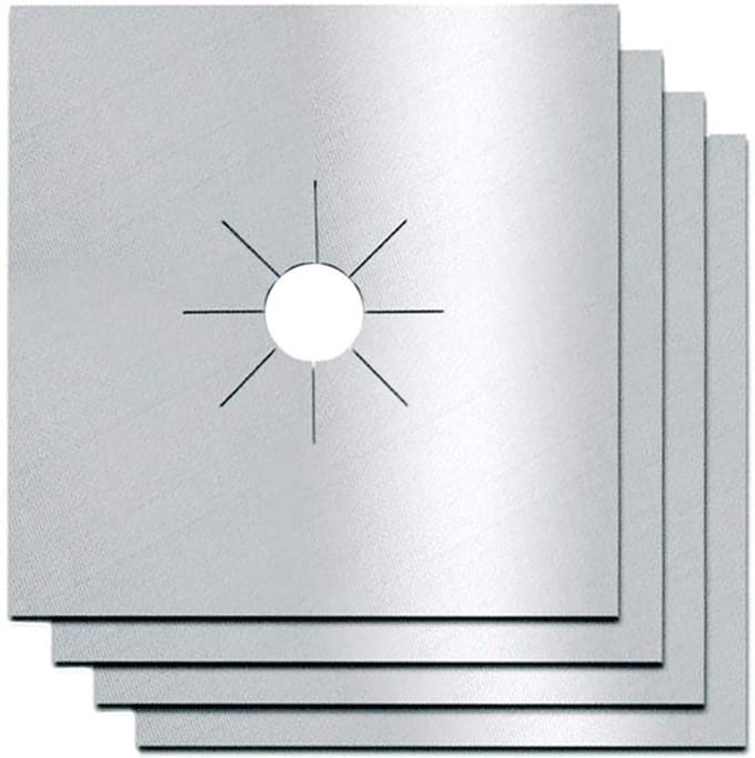 Dailygoody - Kachelbranderhoes - Hittebestendig - Zilver