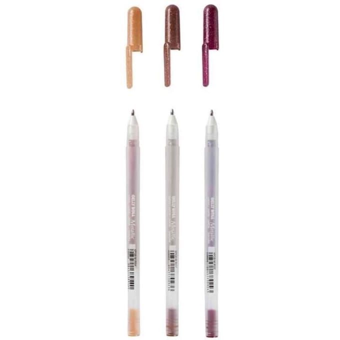 Sakura Gelly Roll Metallic gelpen set 3 - Nature - glans effect