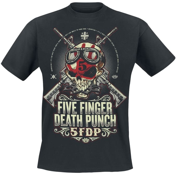 Five Finger Death Punch T-shirt - Protector - S tot 5XL - voor Mannen - zwart