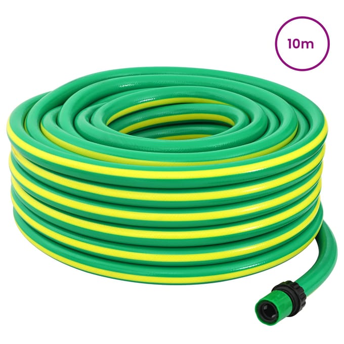 vidaXL - Tuinslang - 5-laags - Groen - en - Geel - 3/4'' - 10 - m - PVC