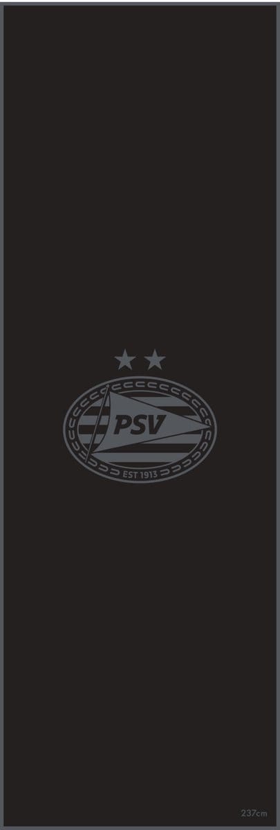 Dartmat PSV Zwart Met PSV Logo - 237 x 80 cm