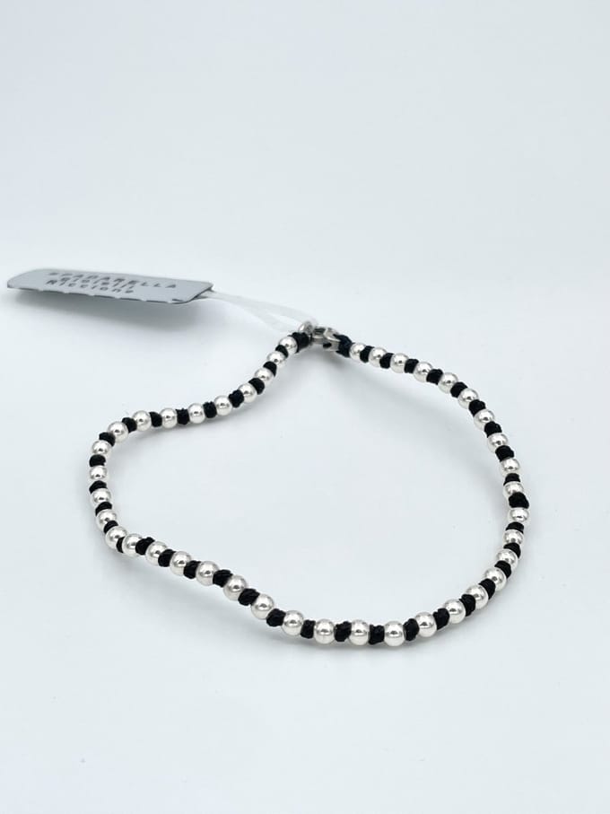 Spadarella Gioielli - SPBR01 - Armband - 925 Zilver - 3 mm - Black 4000 - 17 Cm