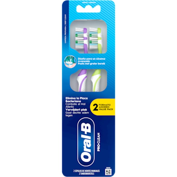 Proclean Plaque Verwijderaar Tandenborstel 40 #medium 2 Eenheden