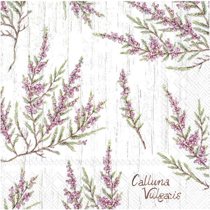 IHR - 2 pakken Lunch servetten - Calluna vulgaris - Grey