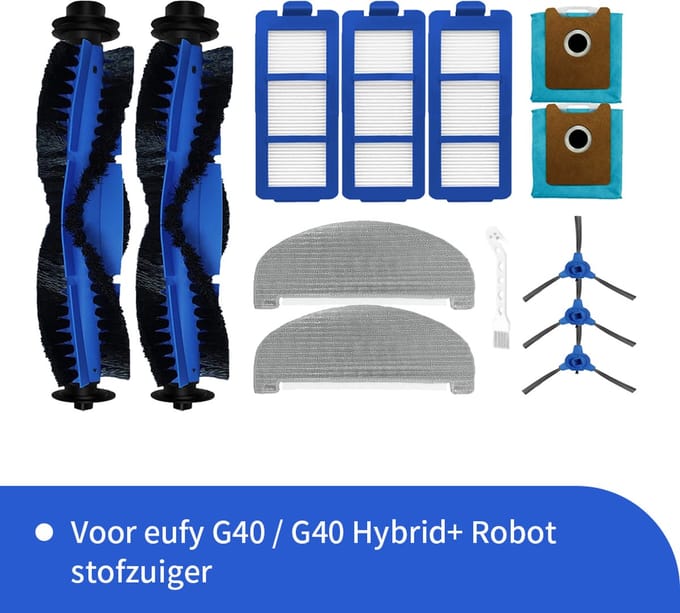 Onderdelen geschikt voor de Eufy G40 robotstofzuiger van Replacements - 13-delig