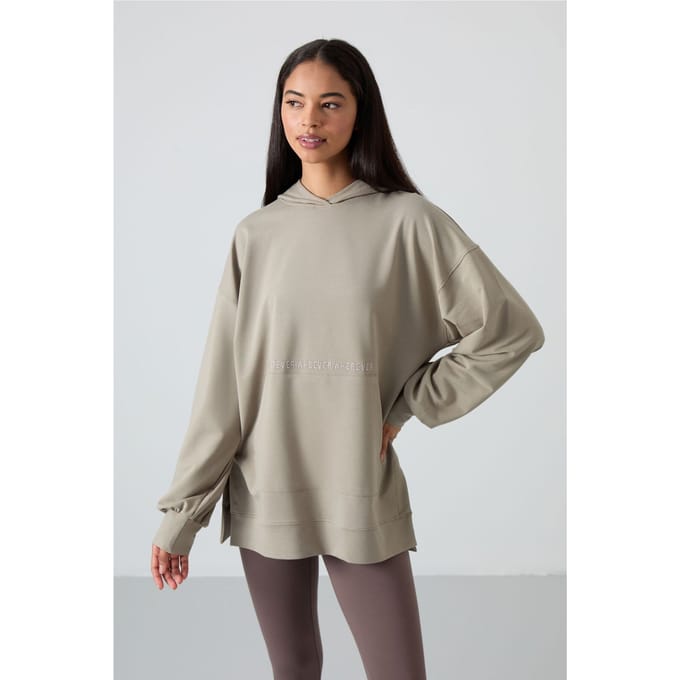 Overmaat Hoodie met Print