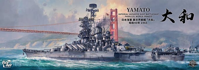 Border Model Modelbouwpakket Schepen - BS007 IJN Yamato 1965 Parallel World - Yamato-klasse - Japanse Slagschip Plastic - 1:350 - Modelbouw