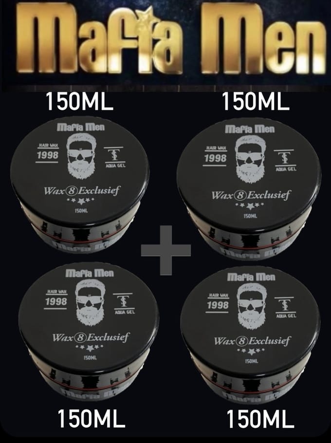 2+2 Gratis 4 Pack- Mafia Men Haarwax 8 Exclusief (4-Pak Exclusief 600 ml)