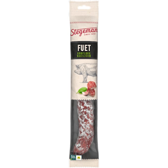 Fuet knoflook basilicum