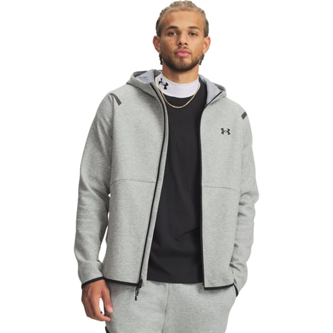Under Armour Unstoppable Flc Eu Jas Met Capuchon Grijs K011