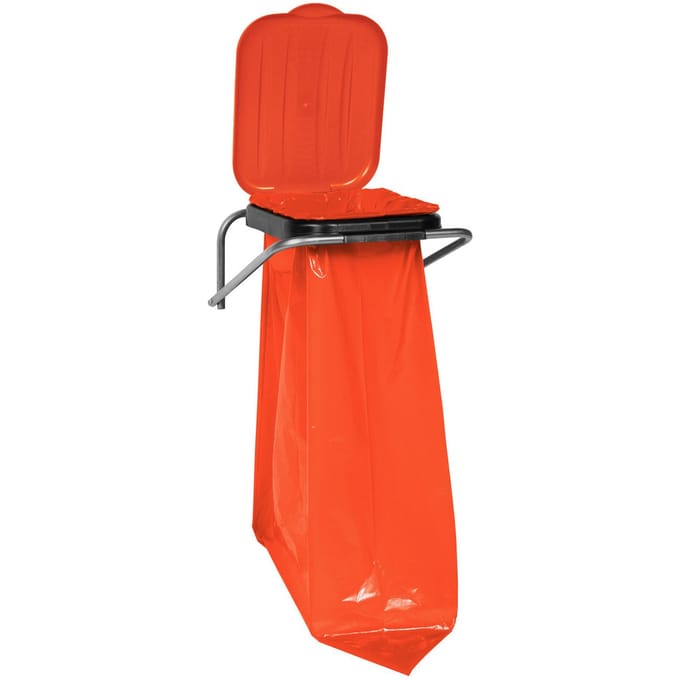 GSG24 Serie - Wandhouder voor Afvalscheiding - Rood - 120L - Ergonomisch Ontwerp