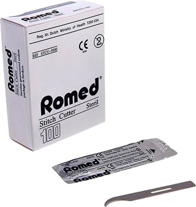Romed stitch cutter steriel 100 stuks Romed