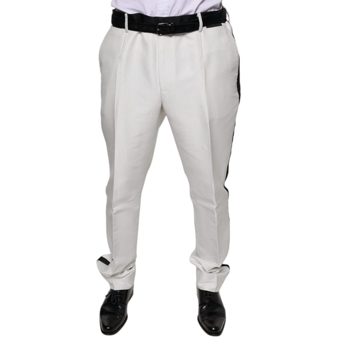 Slim Fit Broek Met Zijstreep
