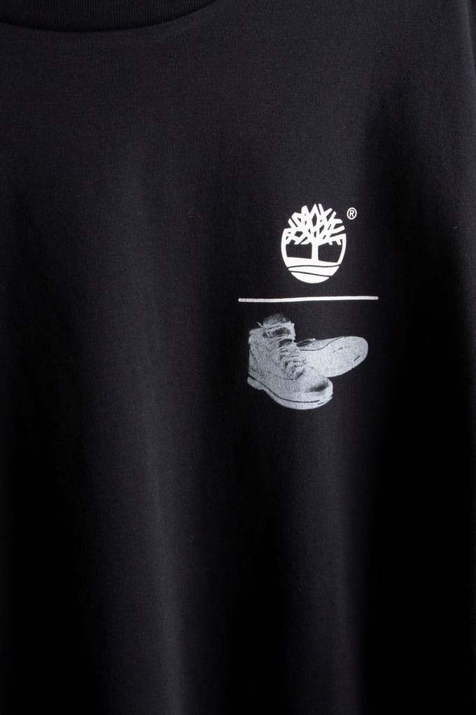 Timberland Take A Hike Back Graphic Ss Tee Black Größe: M | Bedruckte T-Shirts Outlet | Herren | Schwarz