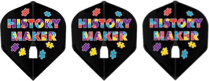 L-Style Champagne Flight L1 Standard Fallon Sherrock Black - Dart Flights