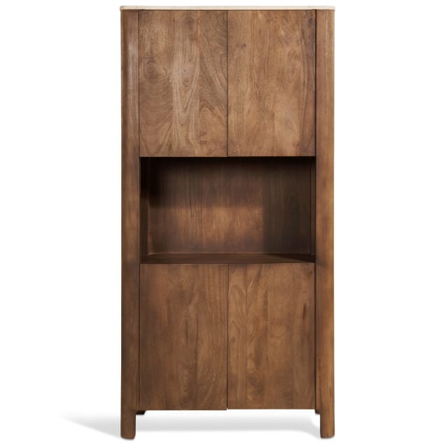 Wandkast Nova Bruin Marmer 180cm - Giga Meubel