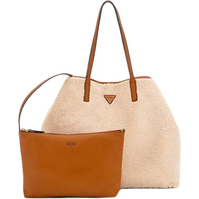 GUESS shopper Victtoria 2 in 1 Tote Natural / Cognac crème