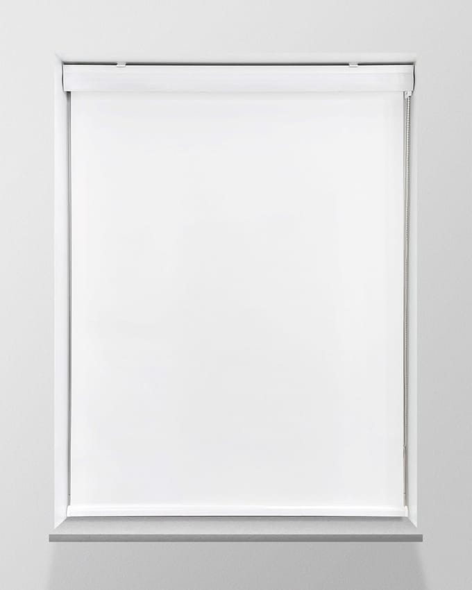 Rolgordijn Verduisterend - Wit - 60x175cm - Full Colour - Met Cassette