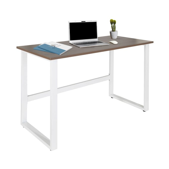 Bureau WORKSPACE LIGHT I Walnoot / Wit hjh OFFICE