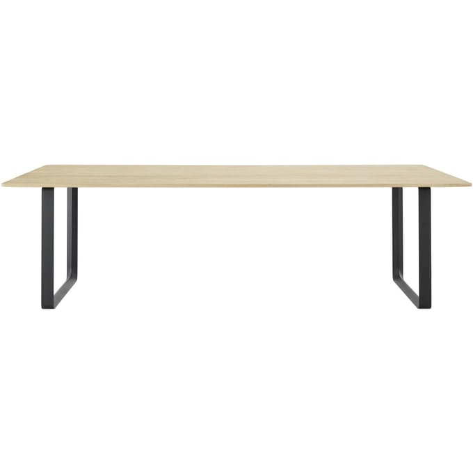 Muuto 70/70 Tafel - eiken massief - zwart - XL