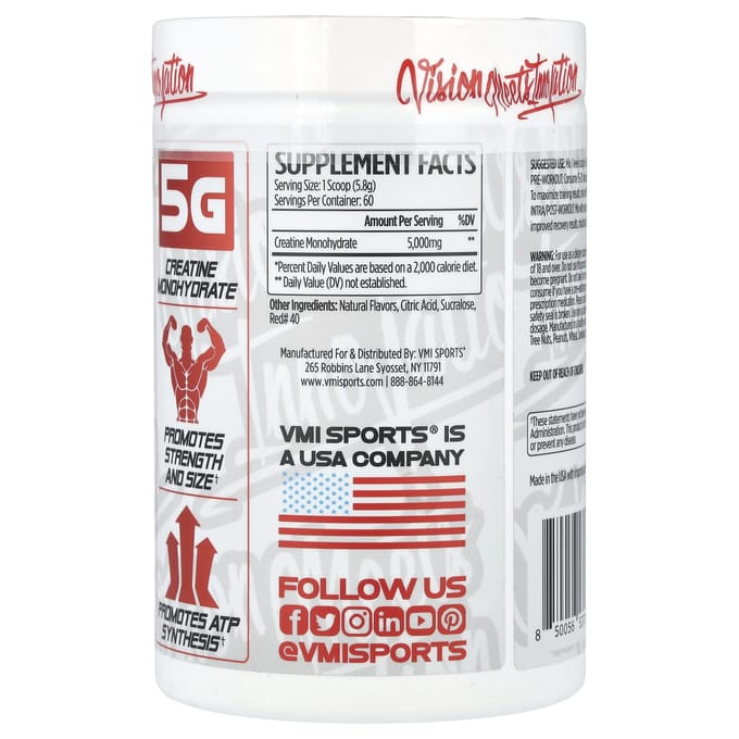 VMI Sports, Monohydrate de Créatine, Oursons Gélifiés, 348 g (12,3 onces)