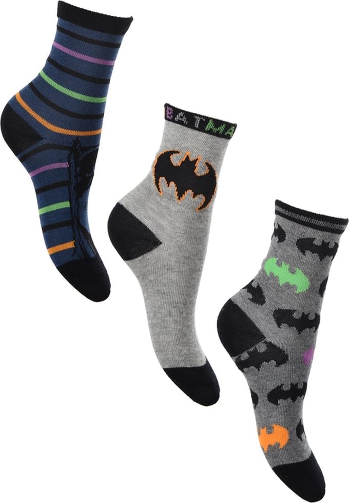 Batman - sokken Batman 3 paar- jongens- maat 23/26