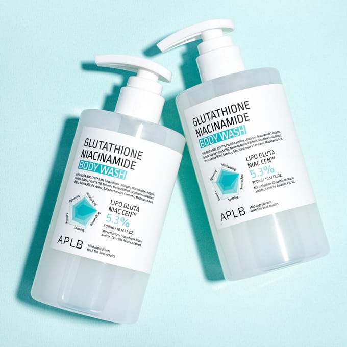 APLB Glutathion Niacinamide Body Wash 300ml #360ml 2PCS white