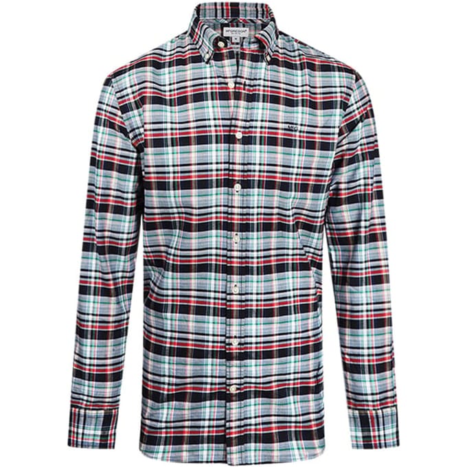 McGregor Summer Check Shirt Navy Größe: M | Casual hemden Outlet | Herren | Blau