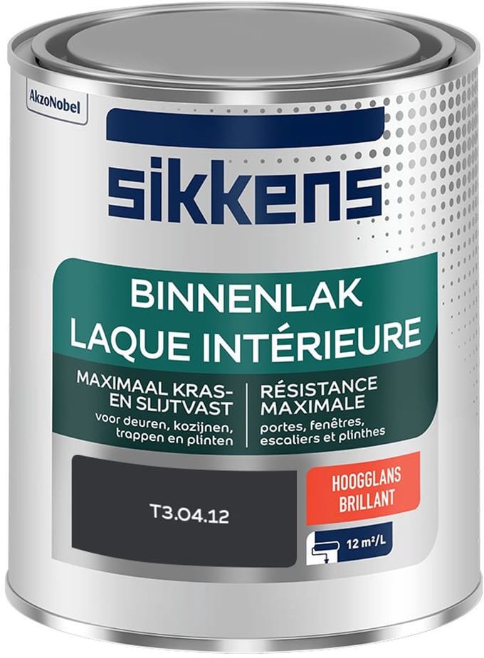 Sikkens - Binnenlak Hoogglans - T3.04.12 - Mengverf - 750 Ml