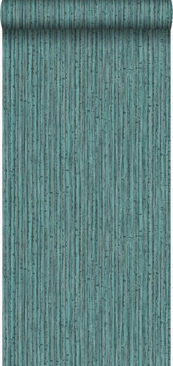 Origin Wallcoverings behang bamboe zeegroen - 53 cm x 10.05 m - 347402