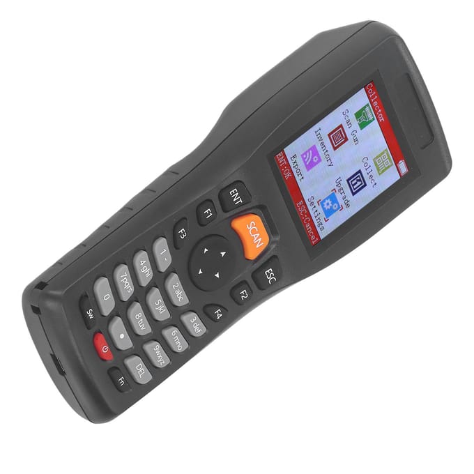1D Barcodescanner 2.4GHZ Draadloze Dataverzamelaar Draagbare Inventarisscanner 2.2 Inch Kleurenscherm black