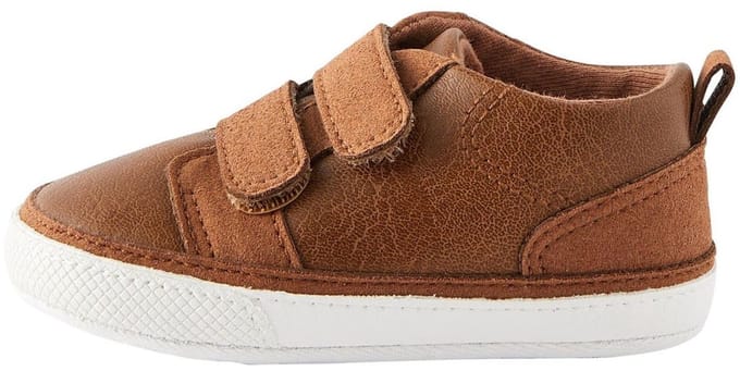 Next - Jongens - Babysneakers met klittenbandsluiting - Bruin