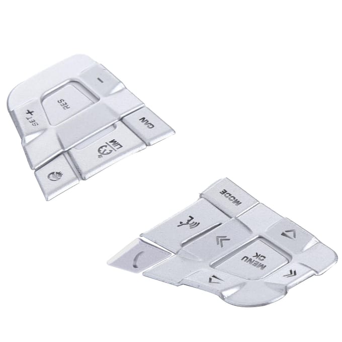 10PCSSet Stuurwiel Knop Sierlijst Cover Vervanging voor Land Rover Discovery Sport 2015?2019 white