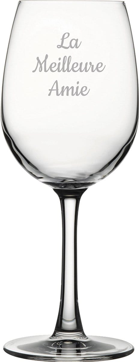 Witte wijnglas gegraveerd - 36cl - La Meilleure Amie