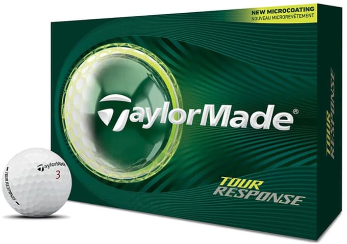 TaylorMade Tour Response Golfballen 2026 - Wit - 12 Stuks