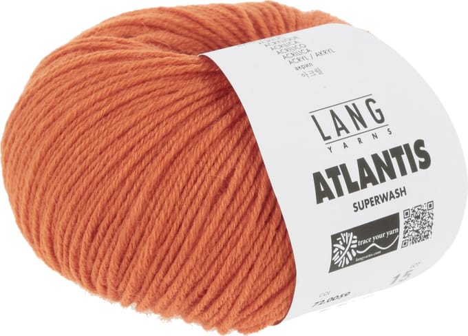 Lang Yarns Atlantis - 59 oranje - Wol/Acryl-Mix Garen
