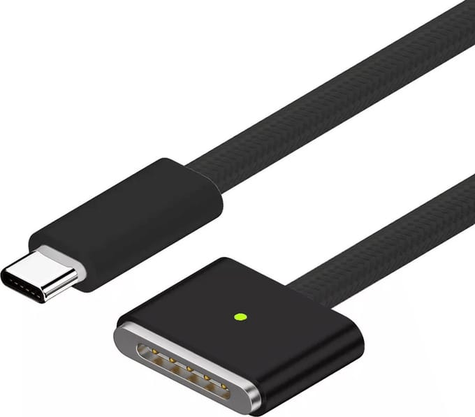 M-TECK - USB-C naar MagSafe 3 kabel voor MacBook Pro en Macbook Air M-series - 2 meter