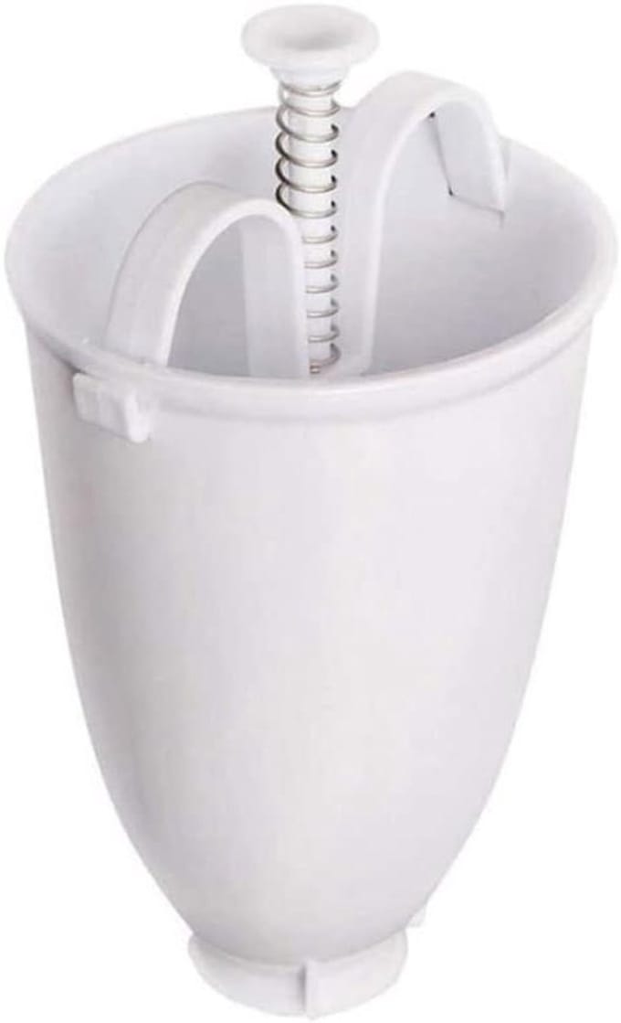 Donut Maker - Donutvorm Bakvorm - Zelf Gebak Maken - Handmatige Bediening - 18 cm - Wit