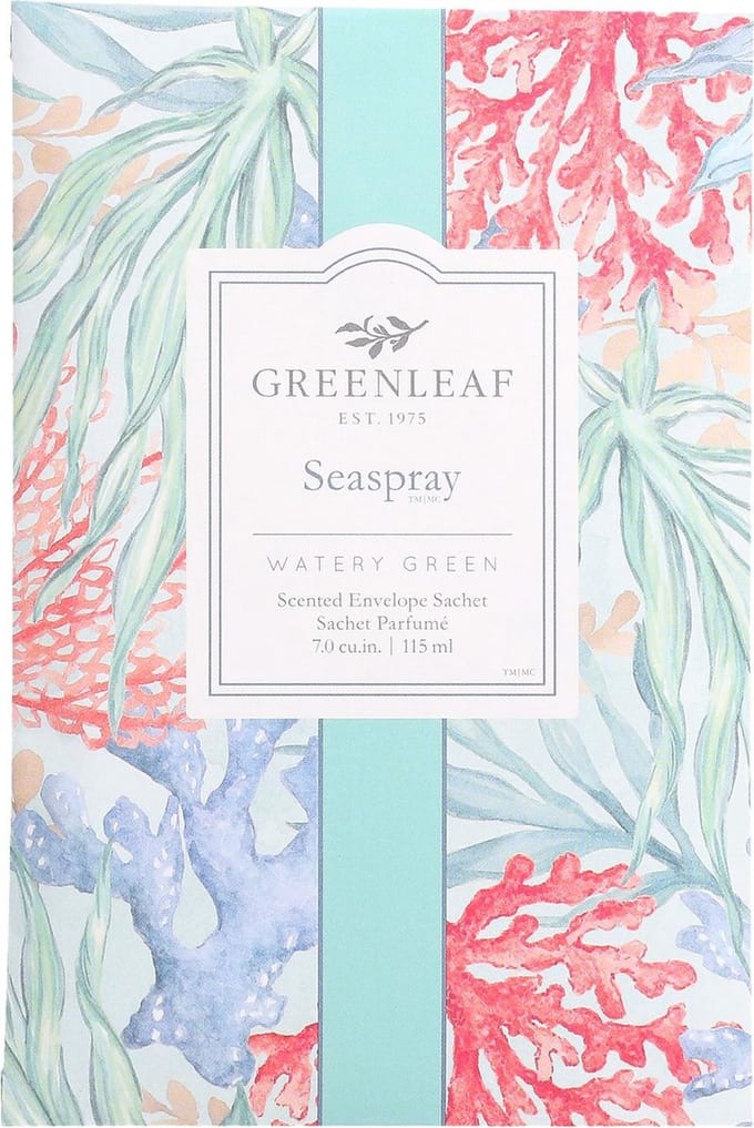 Greenleaf Geurzakje Seaspray 17 Cm Hout Roze/groen