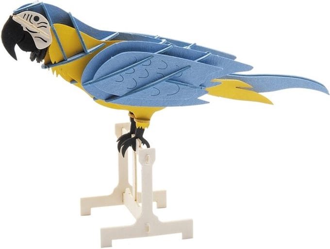 FRIDOLIN 3D Papier Model - Papegaai.
